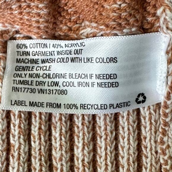 NWOT Women's Knox Rose Orange/Cream‎ Knit Sweater size XL - Picture 5 of 5